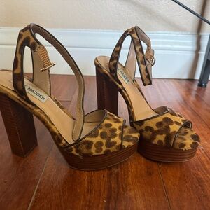 Steve Madden Leopard Print Platform Heels